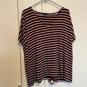 Hatch striped maternity t shirt in a size small